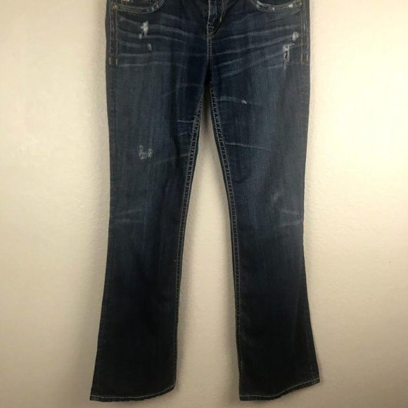 Mek Denim Distressed Bootcut Jeans - Picture 2 of 8